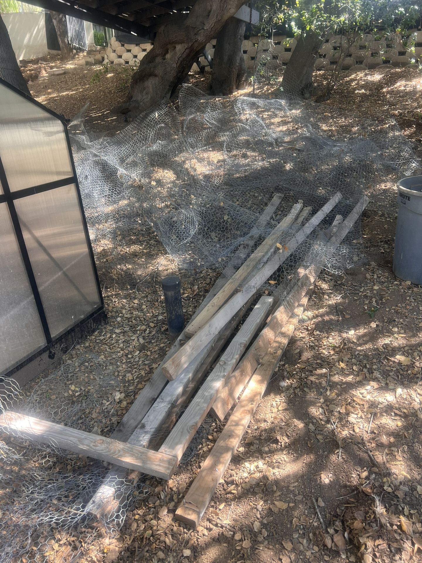 Free Wire Fencing And Wood Poles