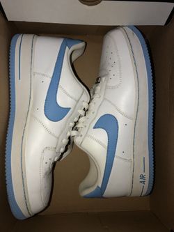 White/blue Air Force 1s size 11