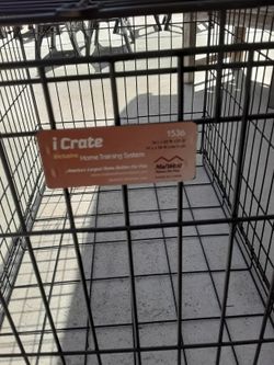 DOG CRATE MIDWEST  (1) DOOR  WITH DIVIDER  36"X23"X25" NO TRAY