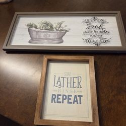 Frames ..top one $8/bottom one $5