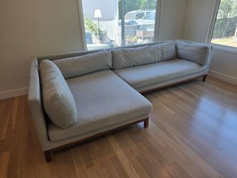 Interior Define Jasper Custom Sectional – Ecru / Walnut – $800 OBO