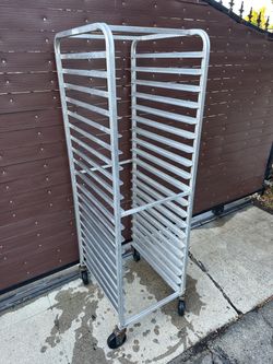 WINHOLT SPEED RACK BAKERS BUN TRAY ALUMINUM 20 capacity