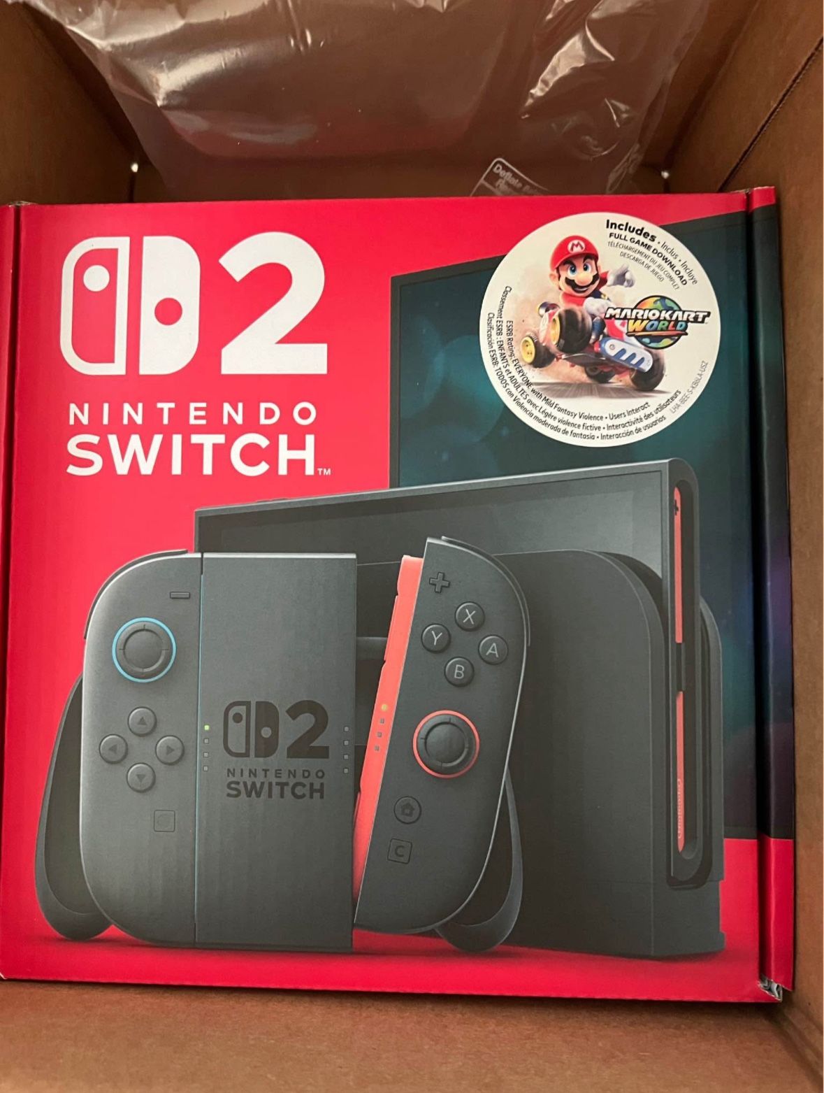 Nintendo Switch 2 W/Mario Kart World Bundle