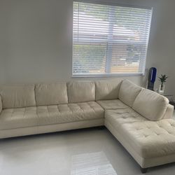 Real Leather Sectional Couch