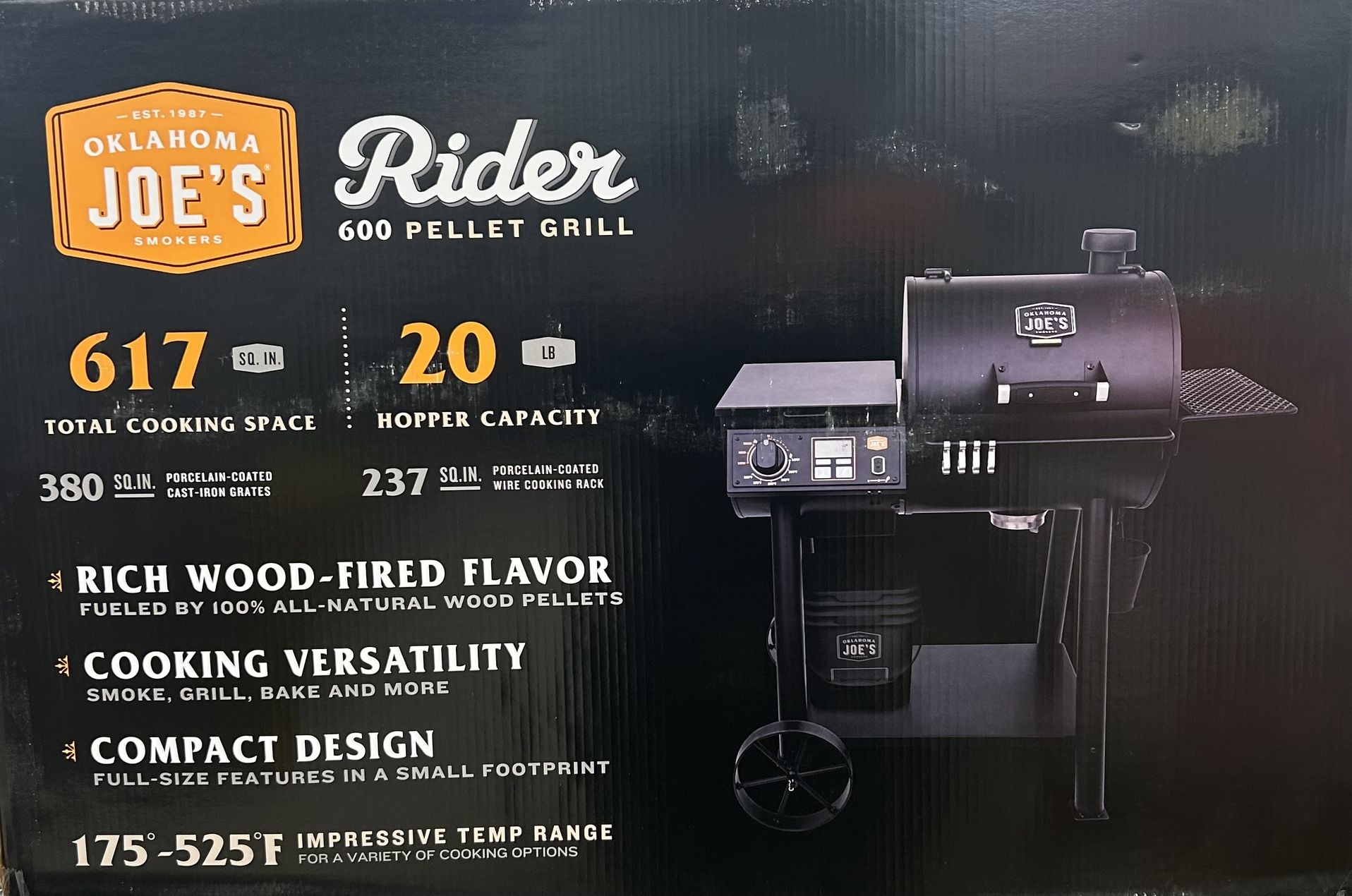Oklahoma Smoker Featuring Rider 600 Pellet Grill