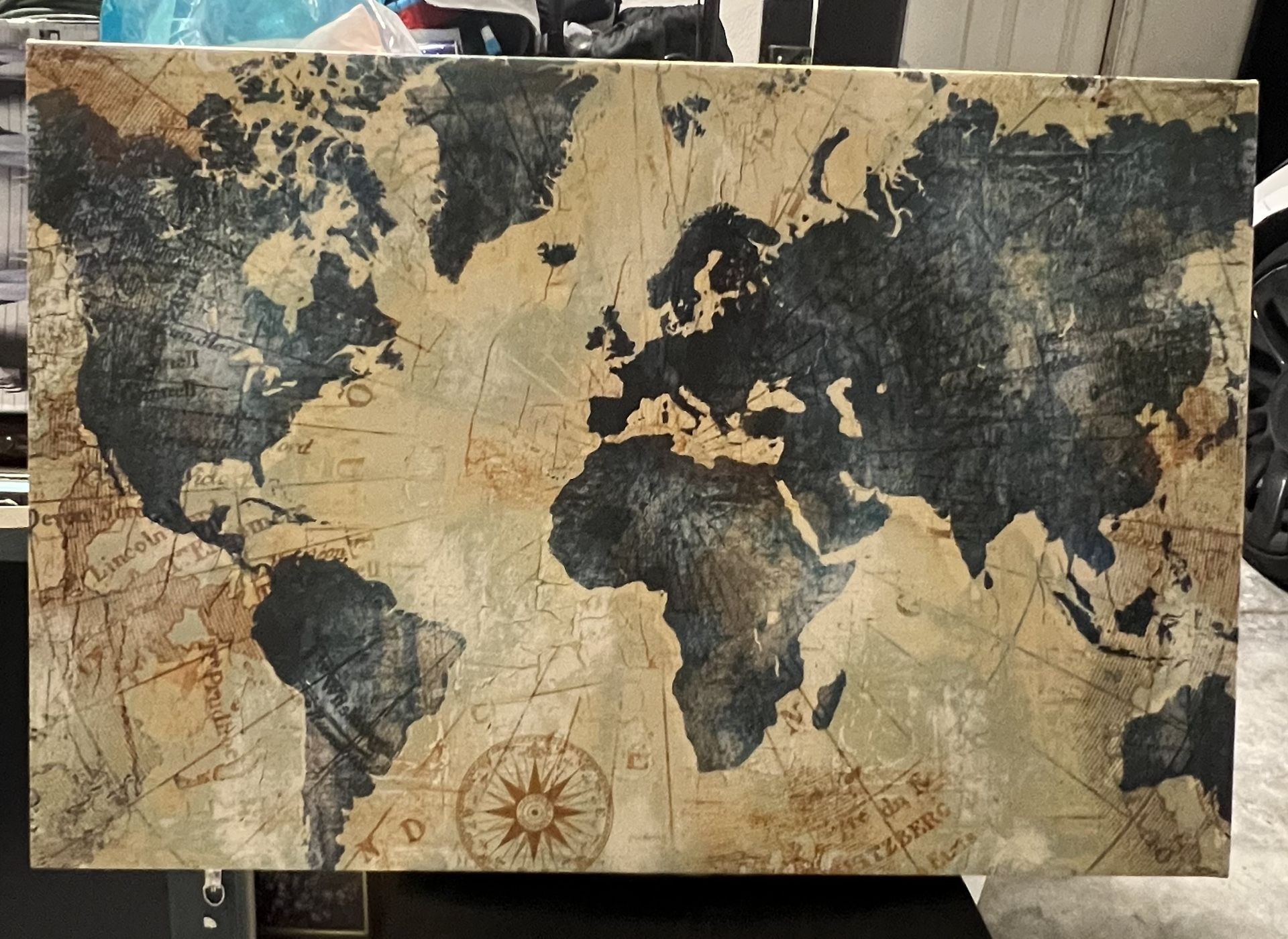 World Map Wall Art