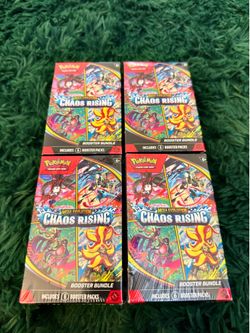 4 Pokemon Chaos Rising Booster Bundles