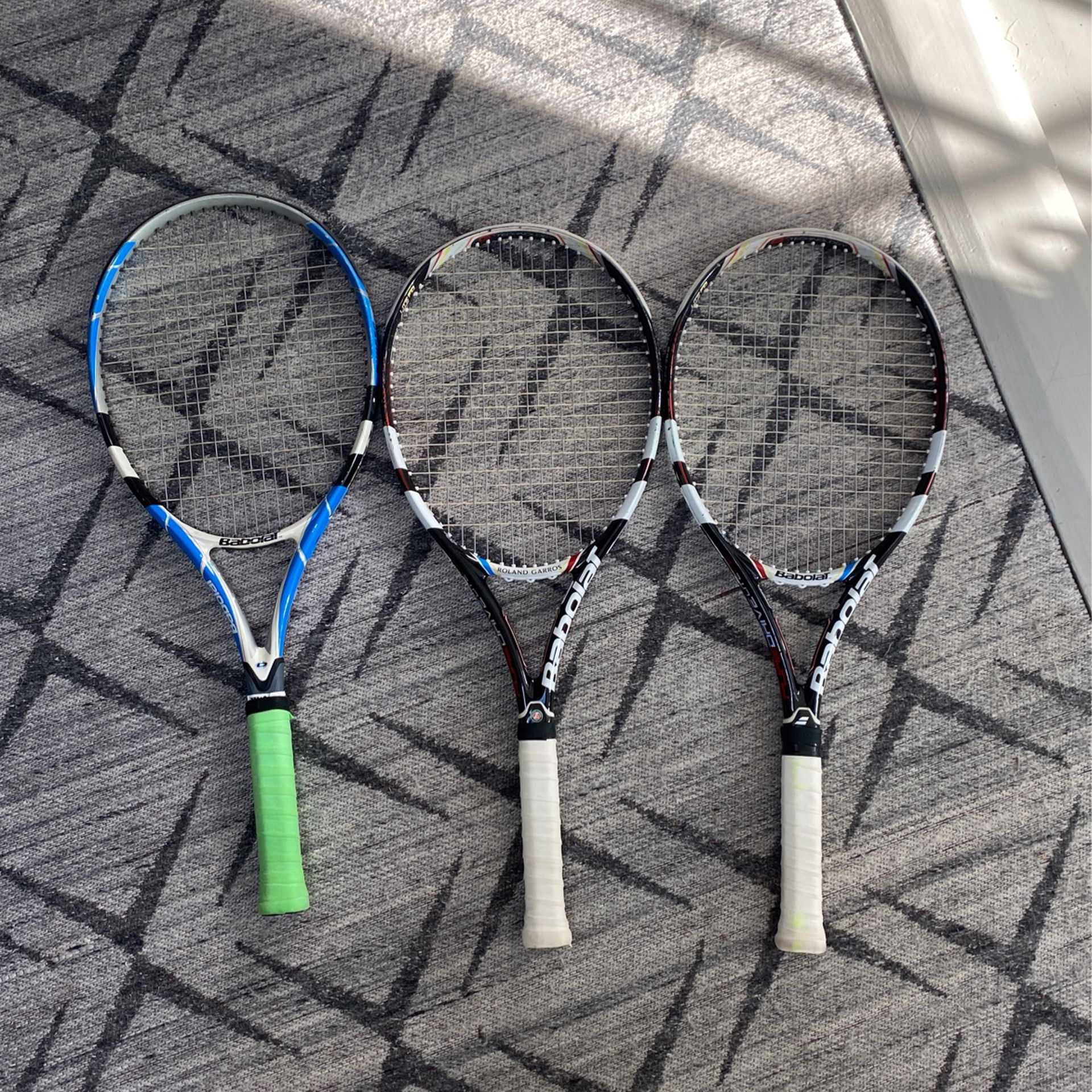 3 Babolat Tennis Rackets