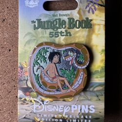 Disney Jungle Book Mowgli & Kaa 55th Anniversary Limited Release 2022 Pin