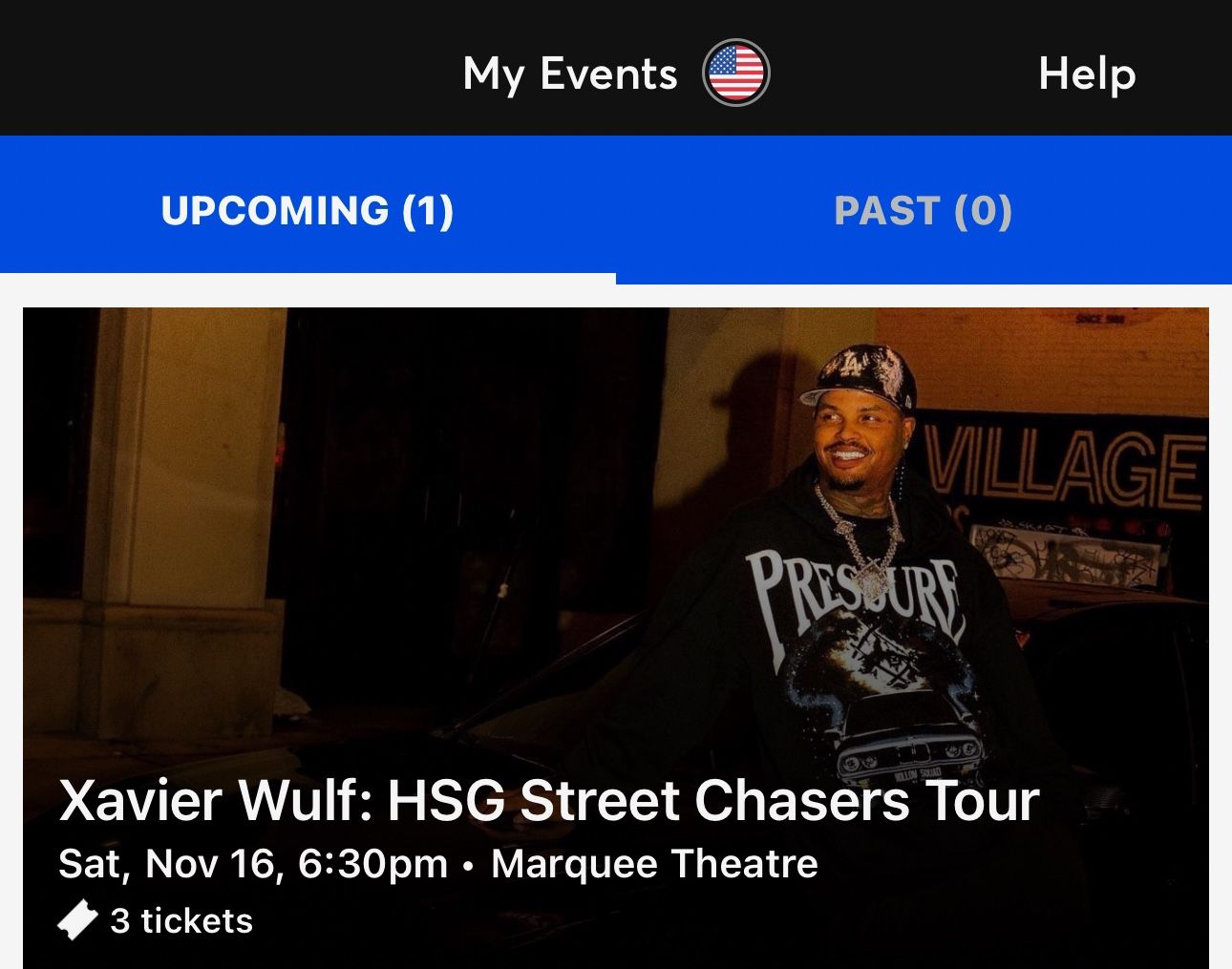 Xavier Wulf Ticket