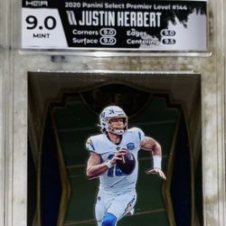 Justin Herbert HGA 9 Football Card