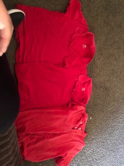 Used size 6-7 uniform shirts for boys