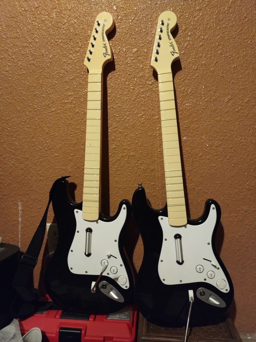 2 rockband guitars for ps3/ps4