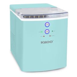 Igloo Electric Countertop Ice Maker Machine - Automatic and Portable - 33 Pounds in 24 Hours - Ice Cube Maker - Ice Scoop and Basket - Ideal for Iced 