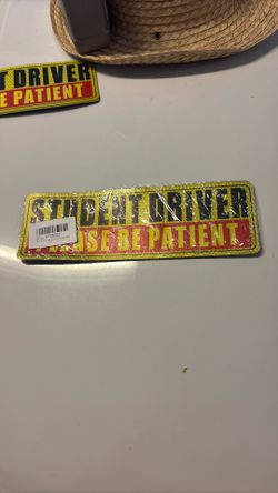 Student Driver Magnetic Sticker For Car - Set Of 4