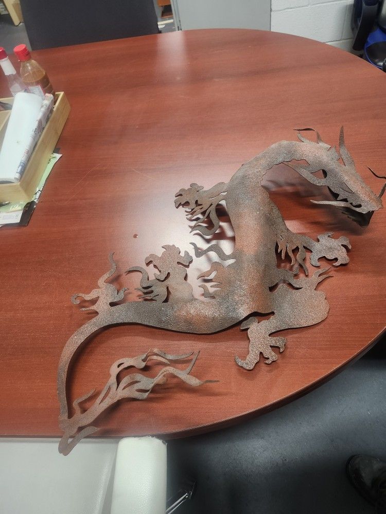 Metal Dragon Wall Art