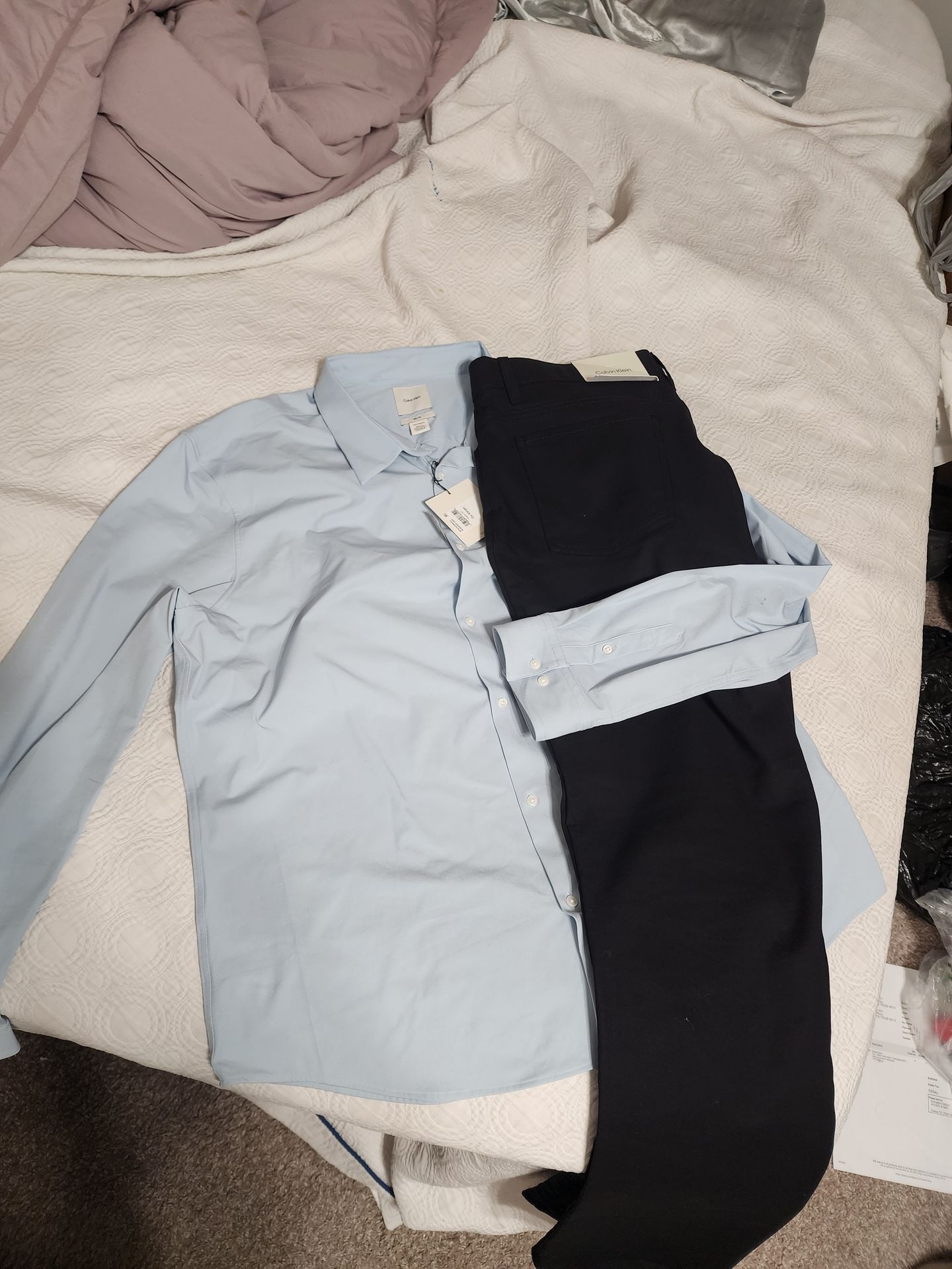Calvin klein dress shirt and pants