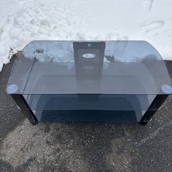 Glass TV stand