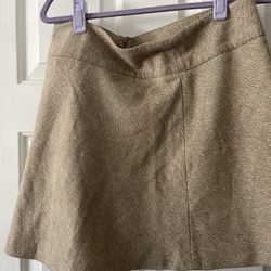 Beige Mini Skirt
