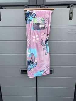 Pink Stitch Throw Blanket