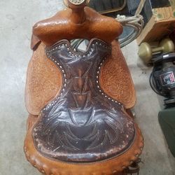 Vintage Western Saddle Stool, Seat, Chair