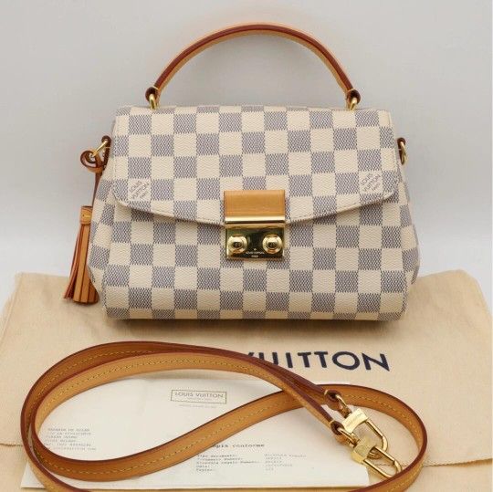 Louis Vuitton Croisette Handbag White