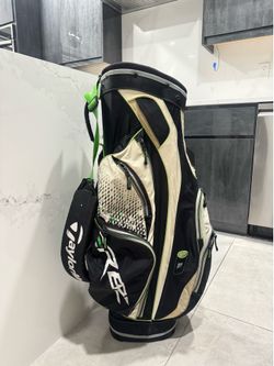 TaylorMade RocketBallz (RBZ) Cart Golf Bag – Black/Green/White (14-Way Divider