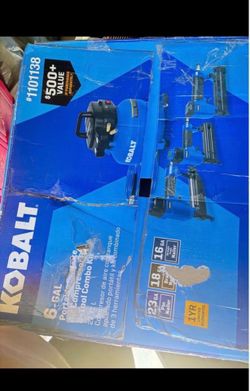 Kobalt pancake Air compressor with accessories included 6 gallons never used