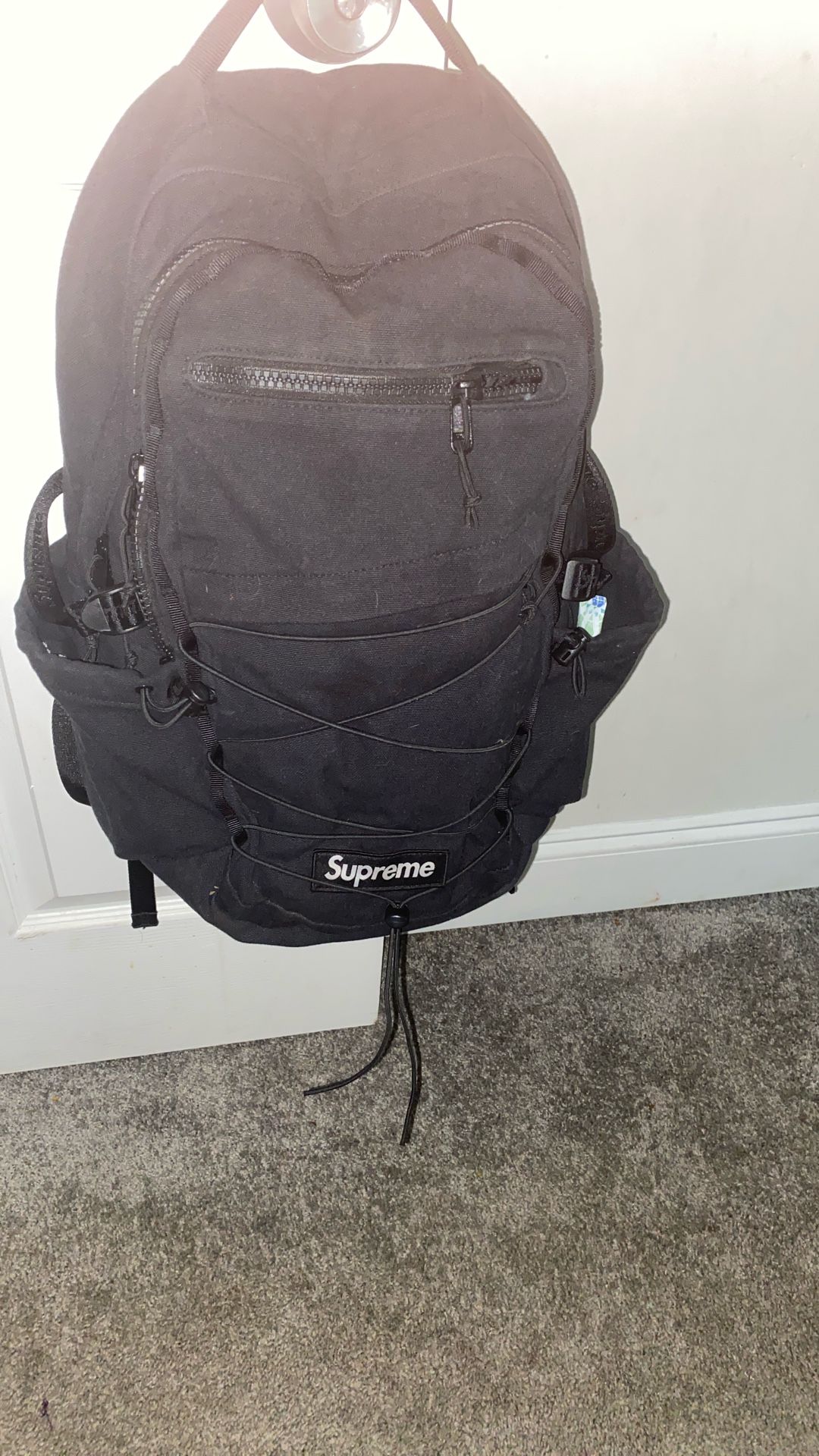 Supreme All Black Book Bag