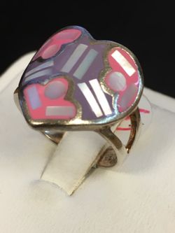 Silver women's ring