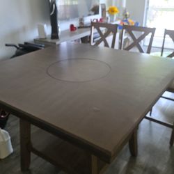 Dining Table + 4 Chairs Set