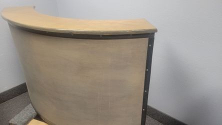 Curved Reception Desk Counter