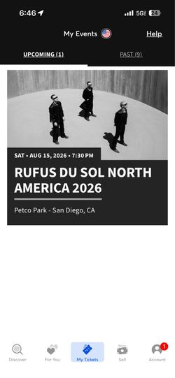 Rufus du sol North America 2026
