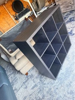 IKEA KALLAX BLACK 9 CUBBY BOOKCASE