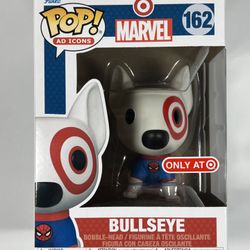 Funko Pop Bullseye 162 Marvel shirt Target exclusive Ad Icons Dog