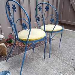 Patio Chairs-Bistro-Wrought Iron