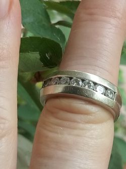 White 14k PAUL WINSTON JEWELRY RING 7 DIAMONDS