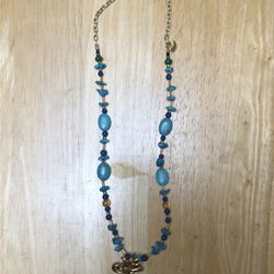 Turquoise And Lapis Necklace 