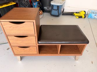 Entryway Bench with Drawers and Storage