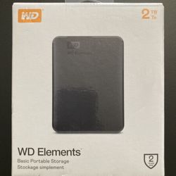 2TB External Hard Drive New