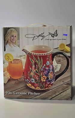 Dolly Parton Astoria 9" Ceramic Pitcher
