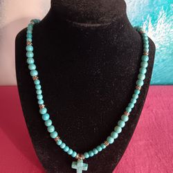 Turquoise Healing Beads Necklace 