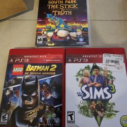 South Park Lego Batman And sims3 For Ps3