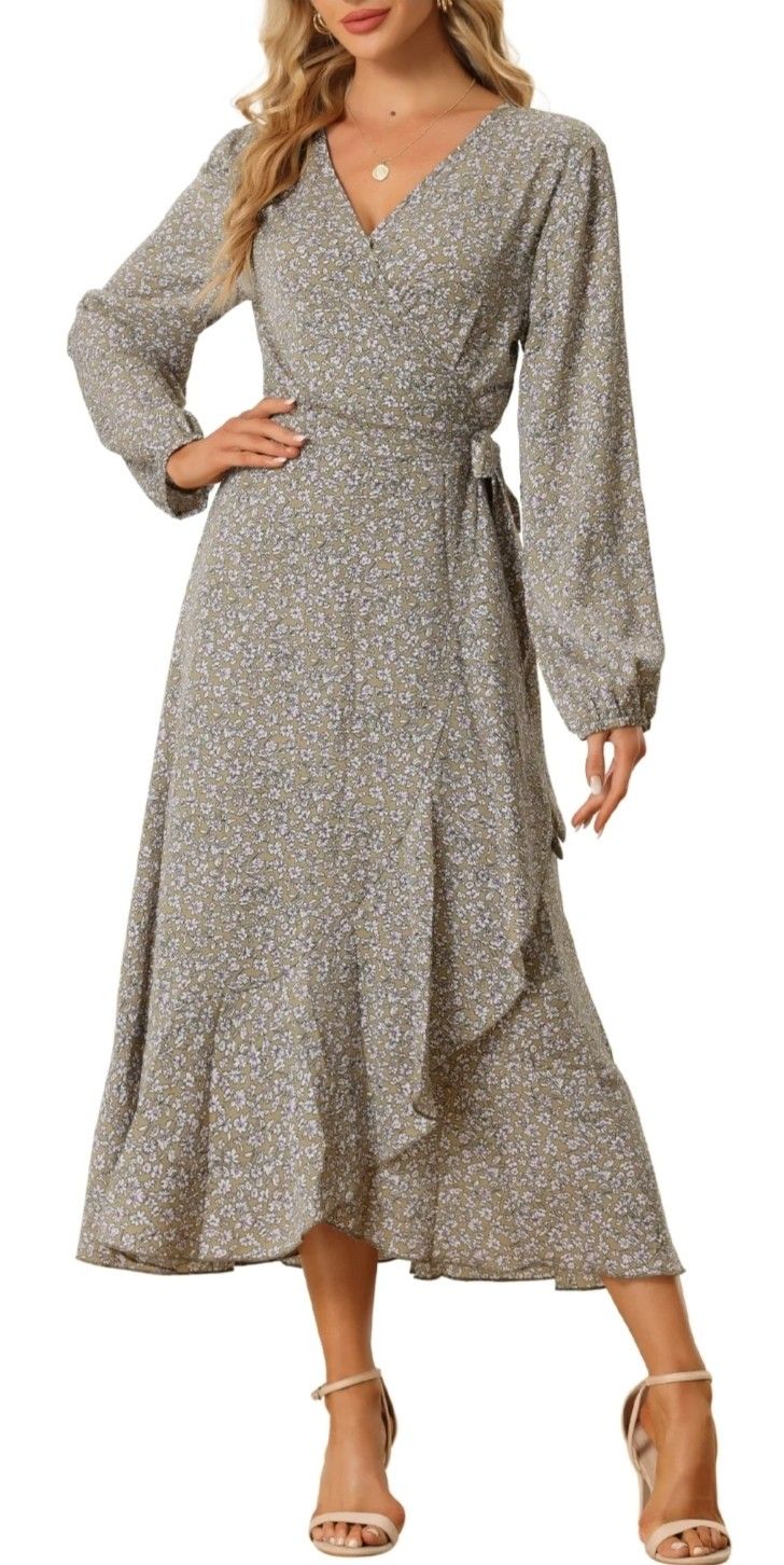 Allegra K Wrap Dress XL