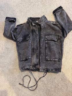Pink Lily Acid wash Denim Jacket