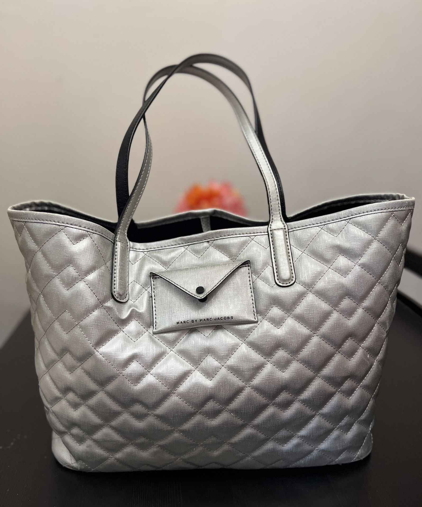 Marc by Marc Jacobs Quilted Silver Tote