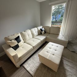NEW LEATHER SECTIONAL SOFA