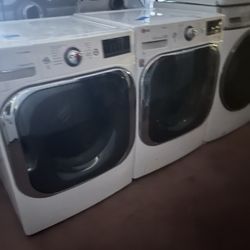 Lg Steam Washer And Lg Steam Electric Dryer Jumbo sizes 