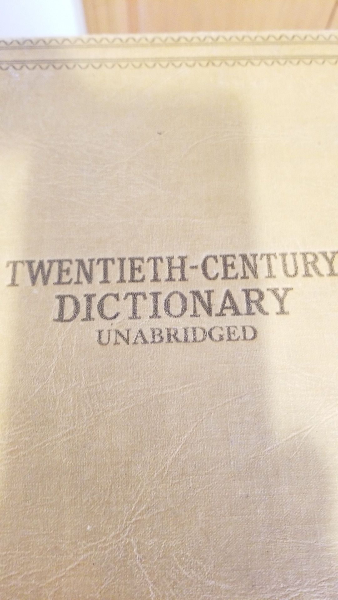 1938 Webster's Twentieth-Century Dictionary Unabridged