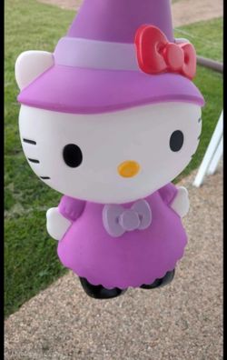 Hello Kitty Halloween Witch Light Up Figurine22" Lighted Blow Mold NWT
